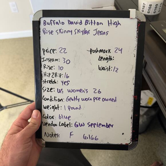 Buffalo David Bitton High Rise Skinny Skylar Jeans US Women's 26 - Picture 11 of 11